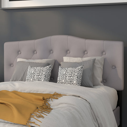 Full Headboard-Gray Fabric HG-HB1708-F-LG-GG