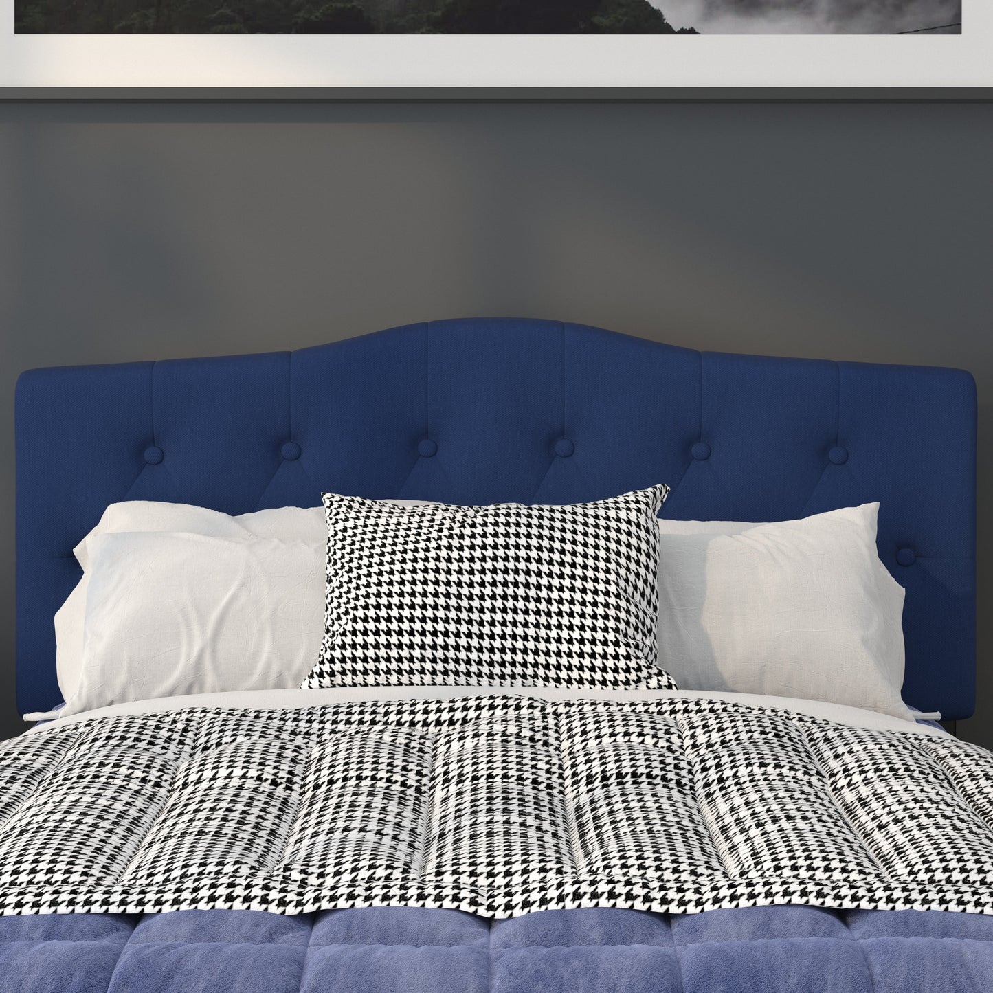 Full Headboard-Navy Fabric HG-HB1708-F-N-GG