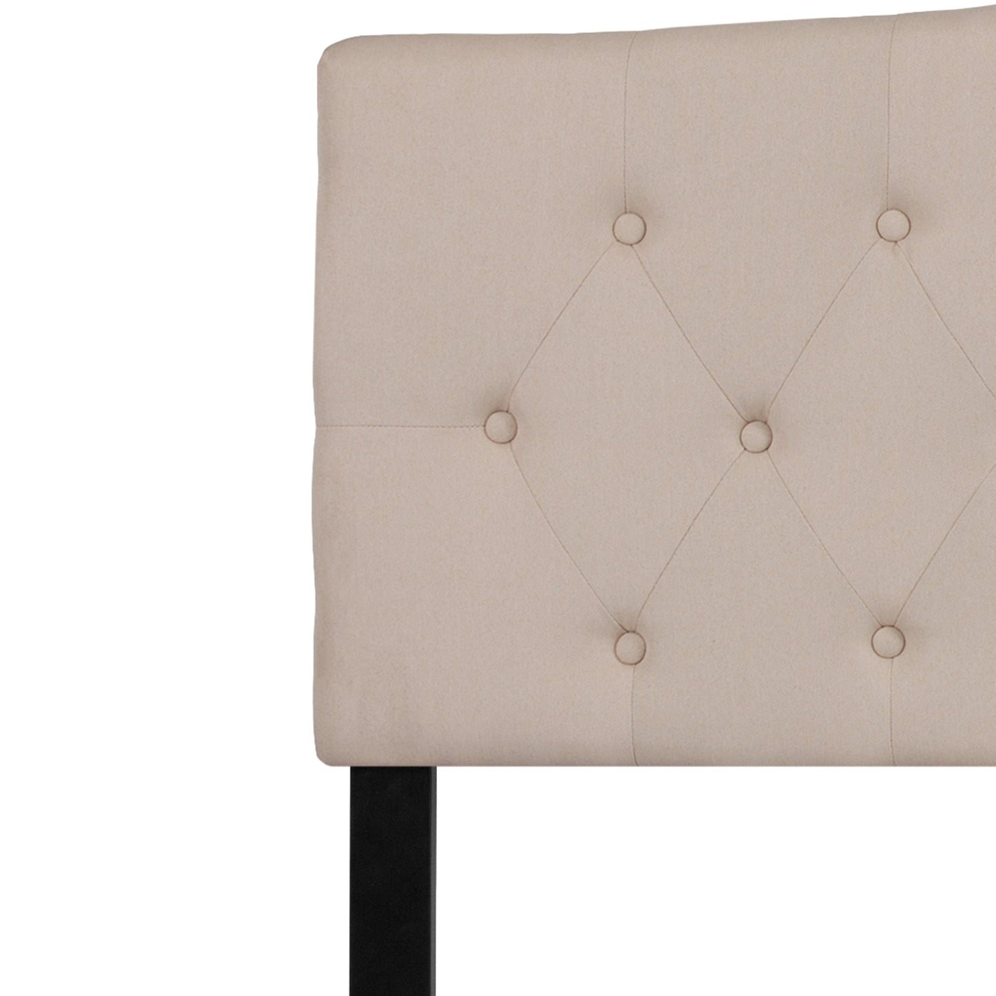 King Headboard-Beige Fabric HG-HB1708-K-B-GG