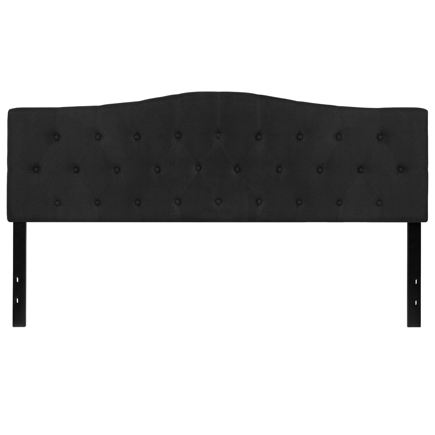 King Headboard-Black Fabric HG-HB1708-K-BK-GG