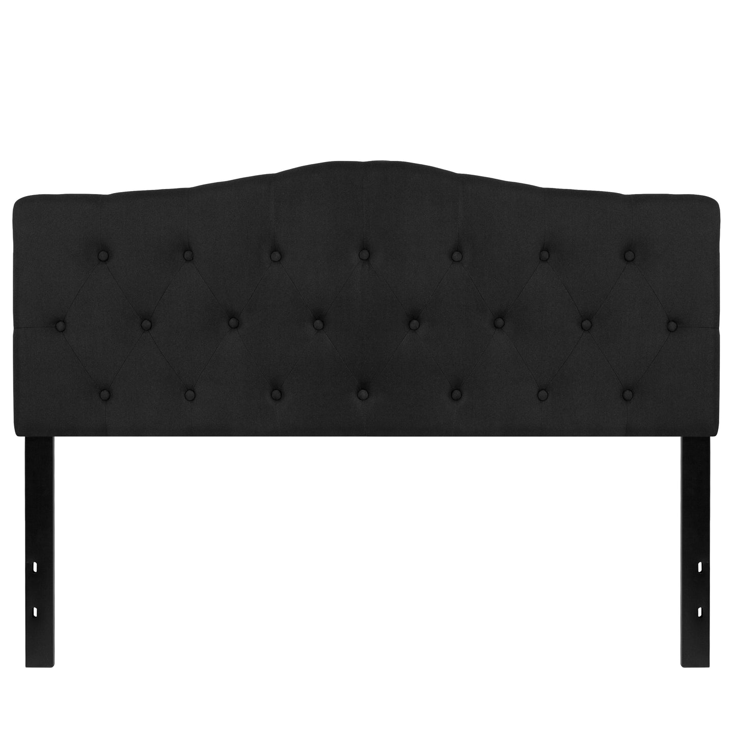 Queen Headboard-Black Fabric HG-HB1708-Q-BK-GG