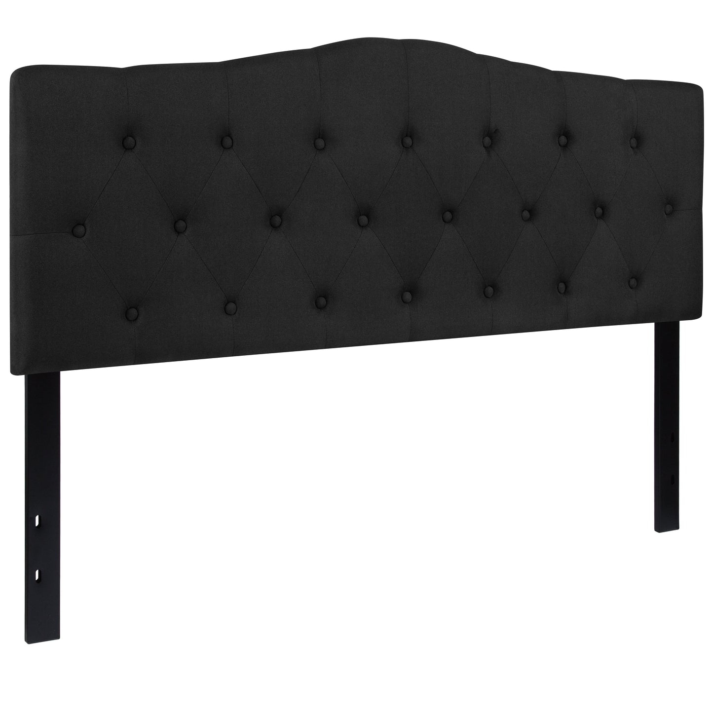 Queen Headboard-Black Fabric HG-HB1708-Q-BK-GG