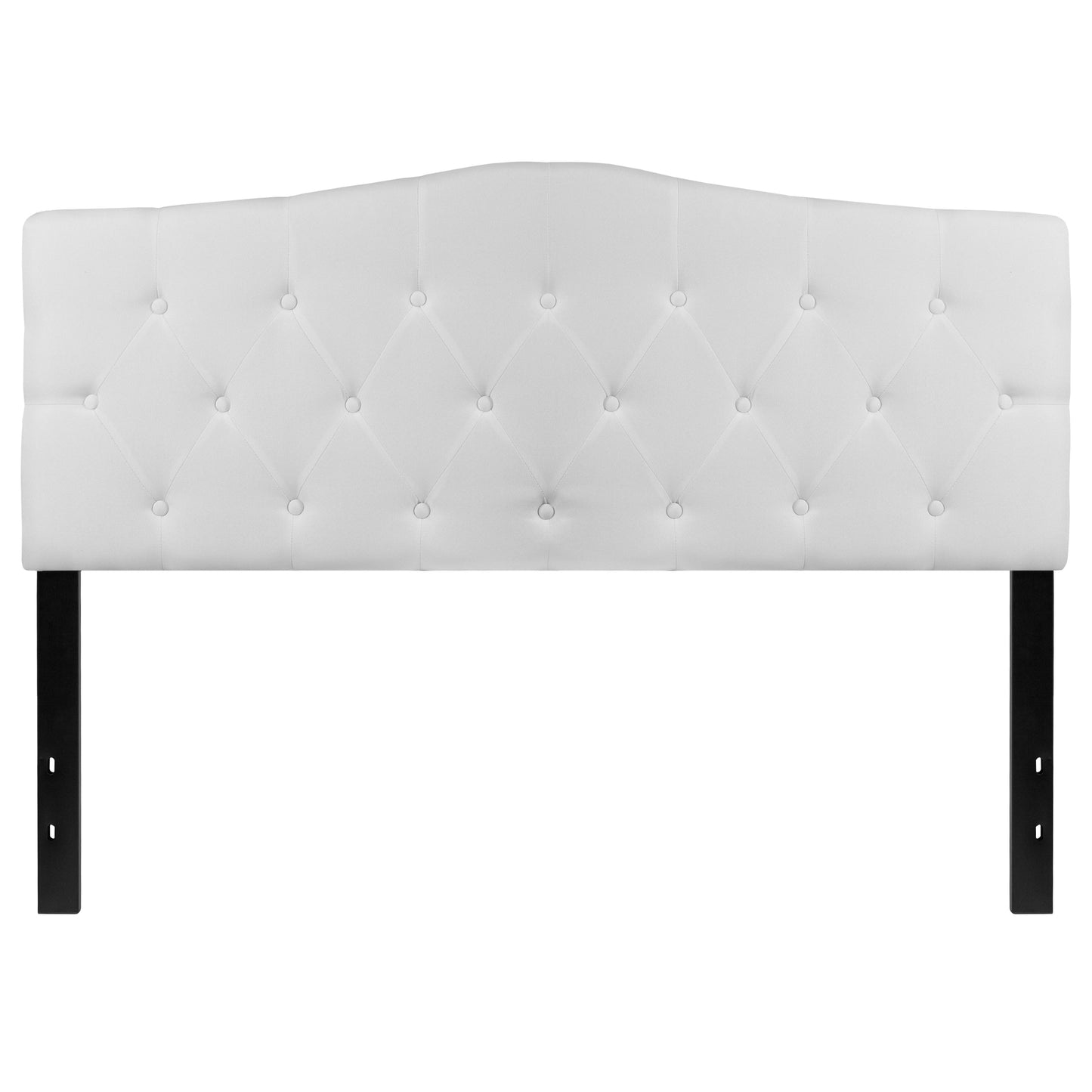 Queen Headboard-White Fabric HG-HB1708-Q-W-GG