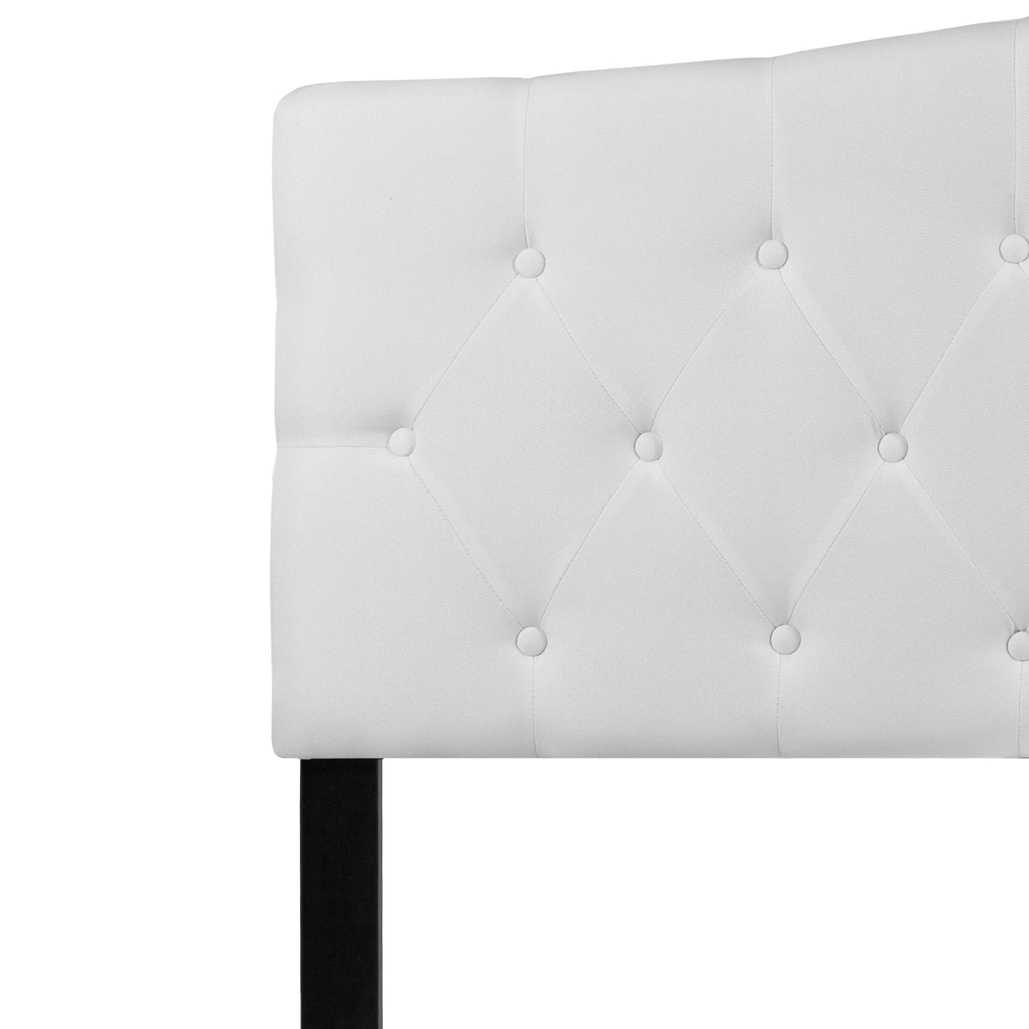 Queen Headboard-White Fabric HG-HB1708-Q-W-GG