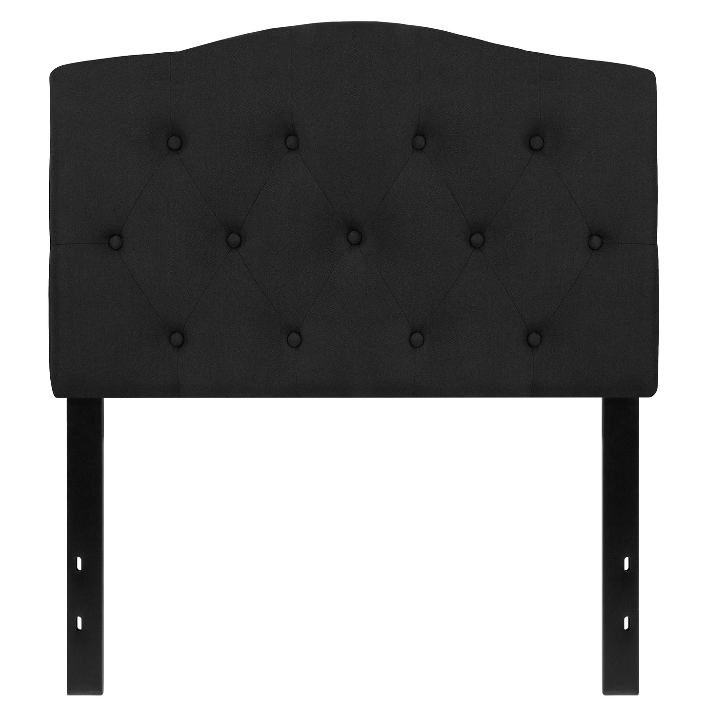 Twin Headboard-Black Fabric HG-HB1708-T-BK-GG