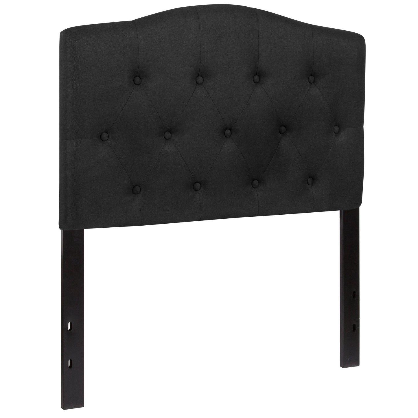 Twin Headboard-Black Fabric HG-HB1708-T-BK-GG