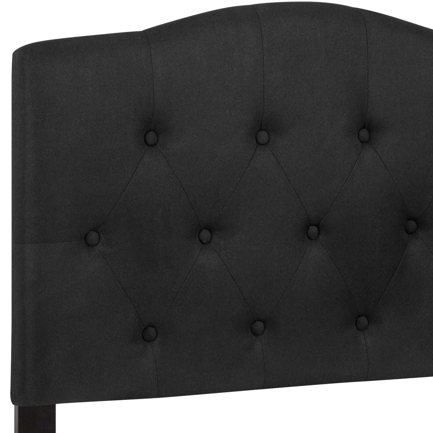 Twin Headboard-Black Fabric HG-HB1708-T-BK-GG