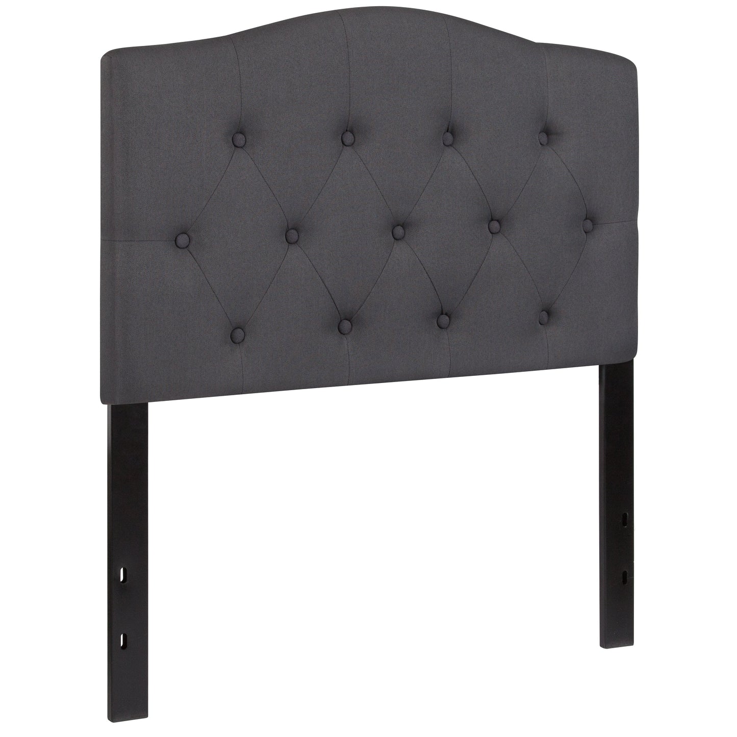 Twin Headboard-Gray Fabric HG-HB1708-T-DG-GG