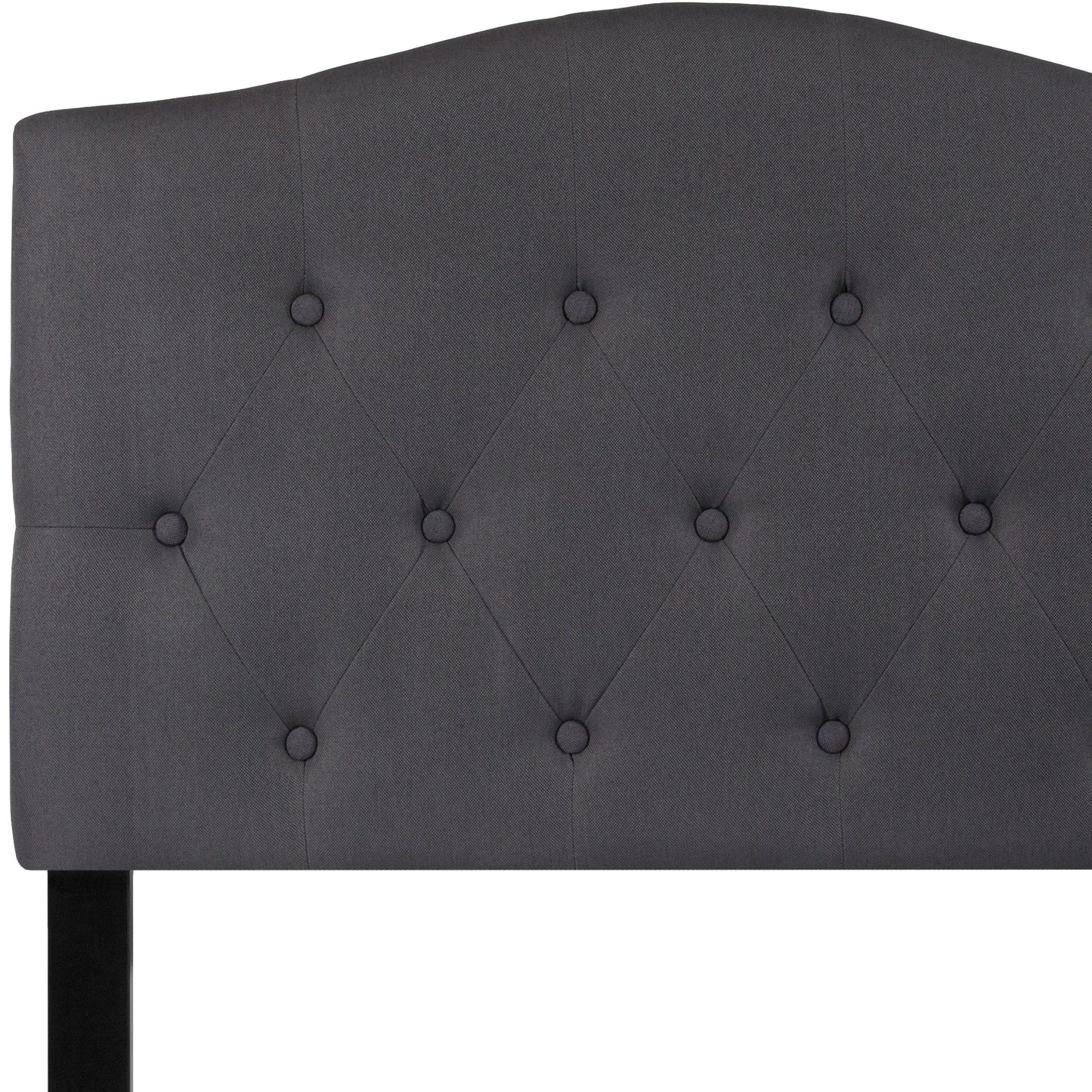 Twin Headboard-Gray Fabric HG-HB1708-T-DG-GG