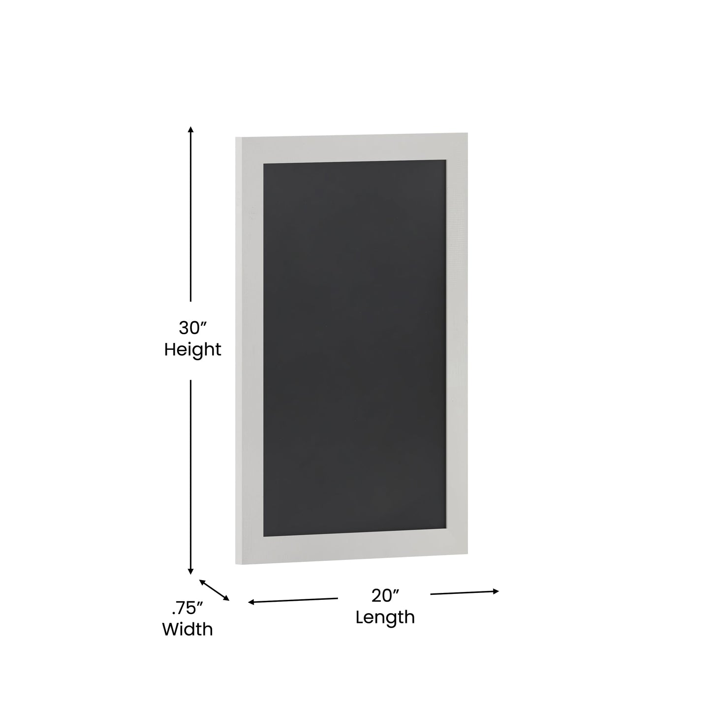 White Hanging Chalkboard HGWA-GDI-CRE8-164315-GG