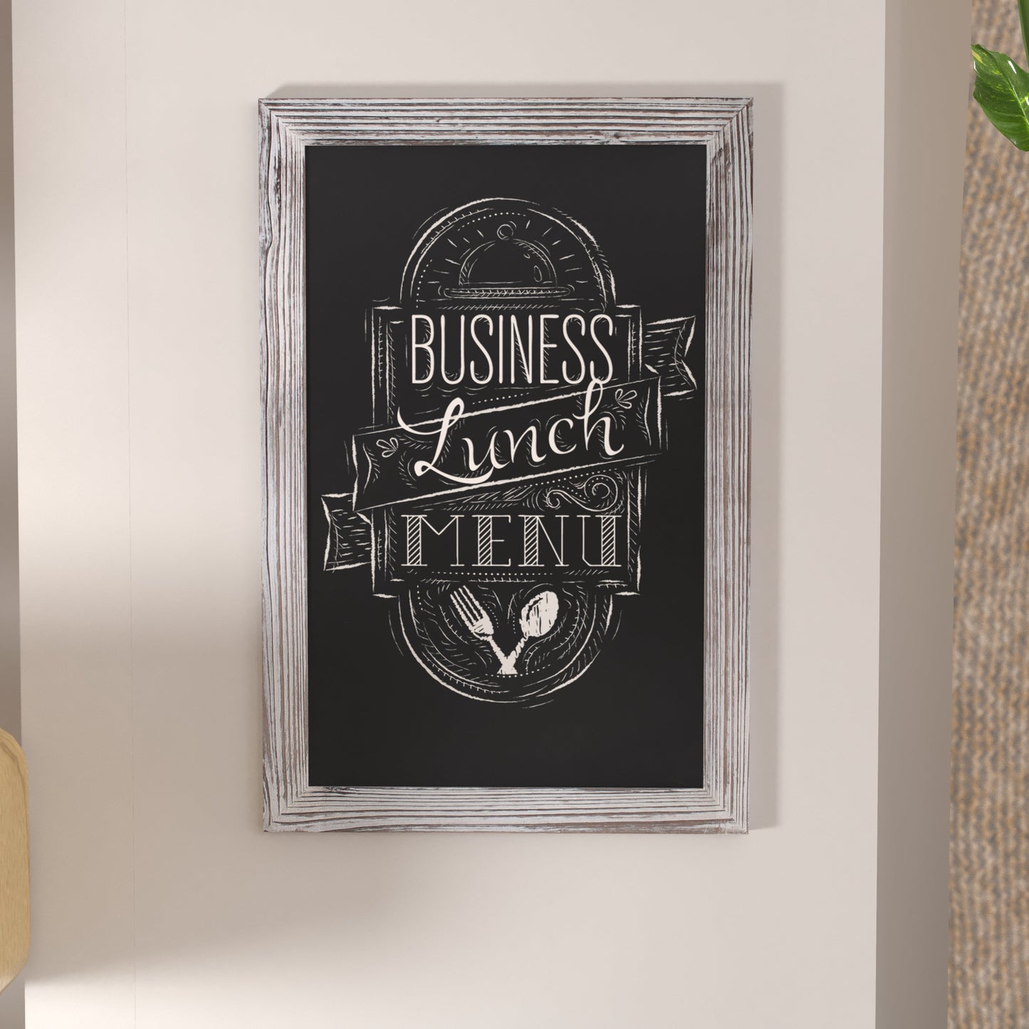 Whitewashed Hanging Chalkboard HGWA-GDIS-CRE8-362315-GG