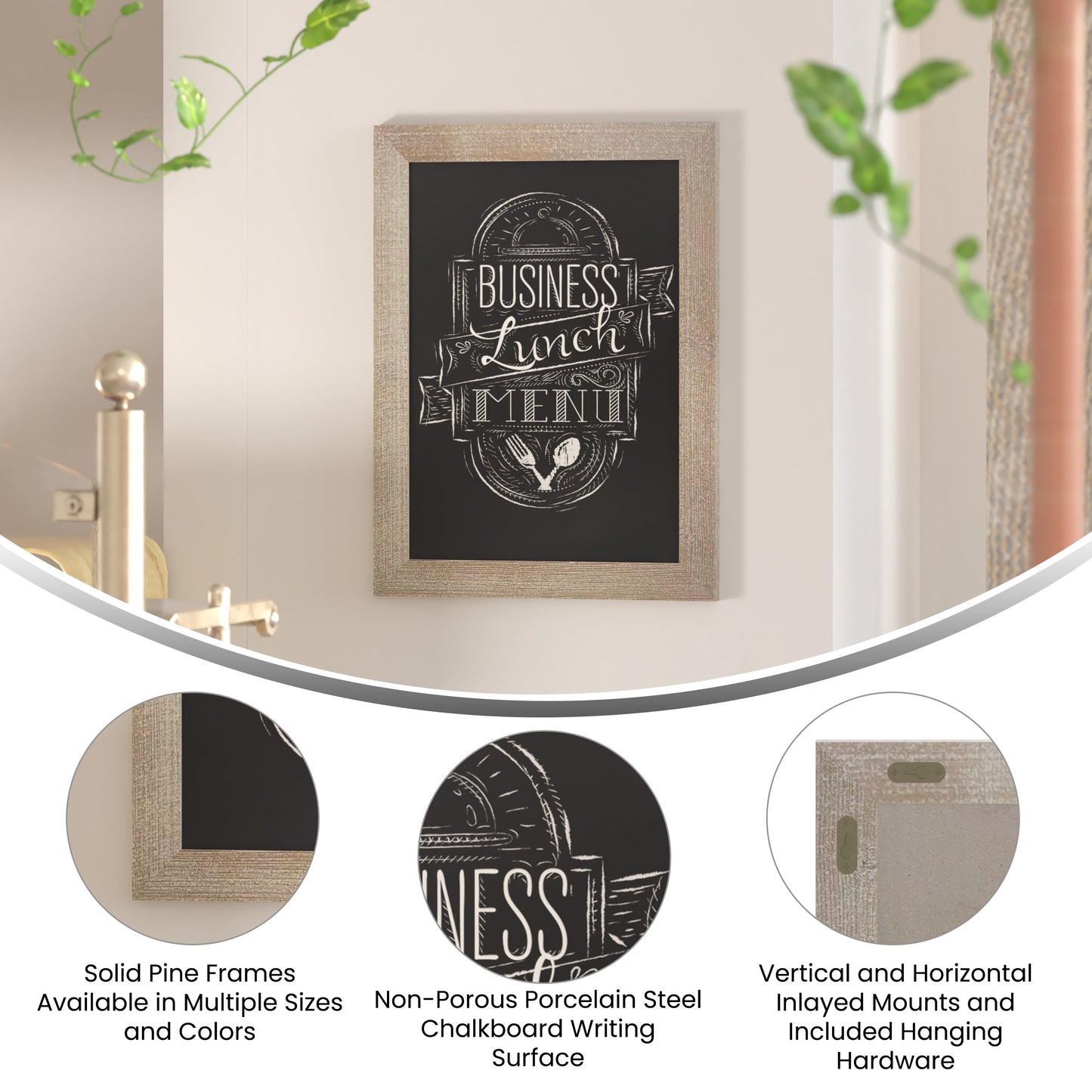 Weathered Hanging Chalkboard HGWA-GDIS-CRE8-854315-GG