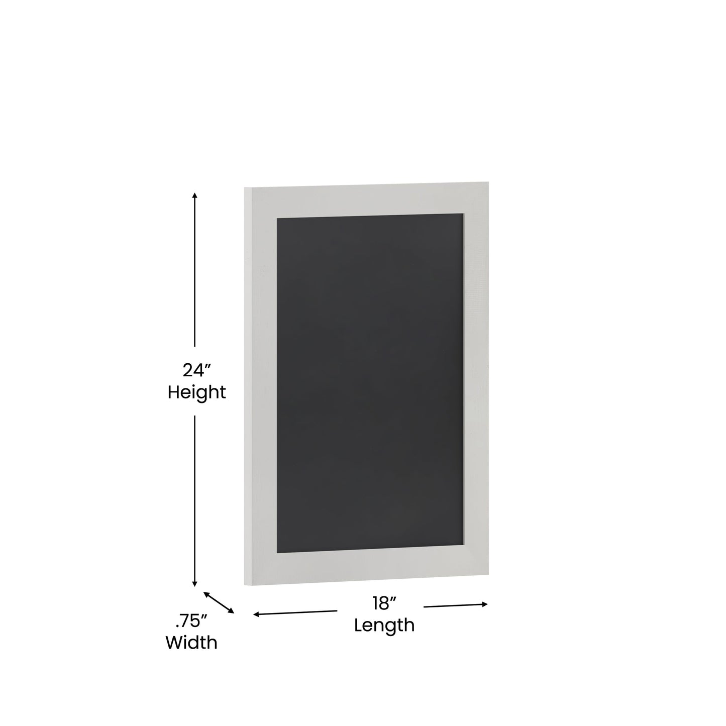 White Hanging Chalkboard HGWA-GDIS-CRE8-954315-GG