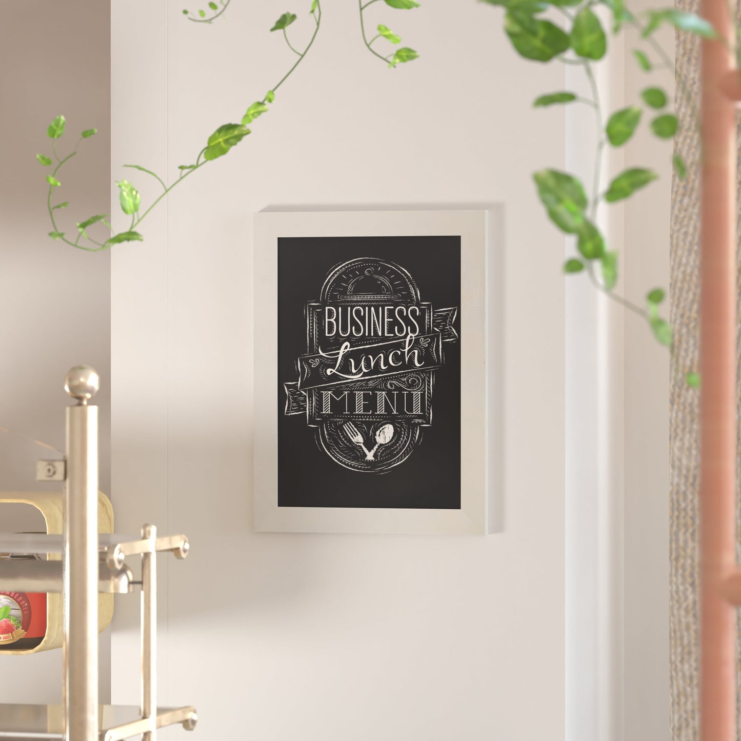 White Hanging Chalkboard HGWA-GDIS-CRE8-954315-GG