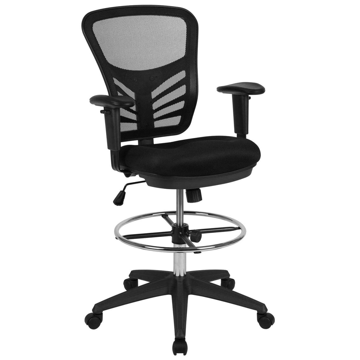 Black Draft Chair-Black Frame HL-0001-1CBLACK-GG