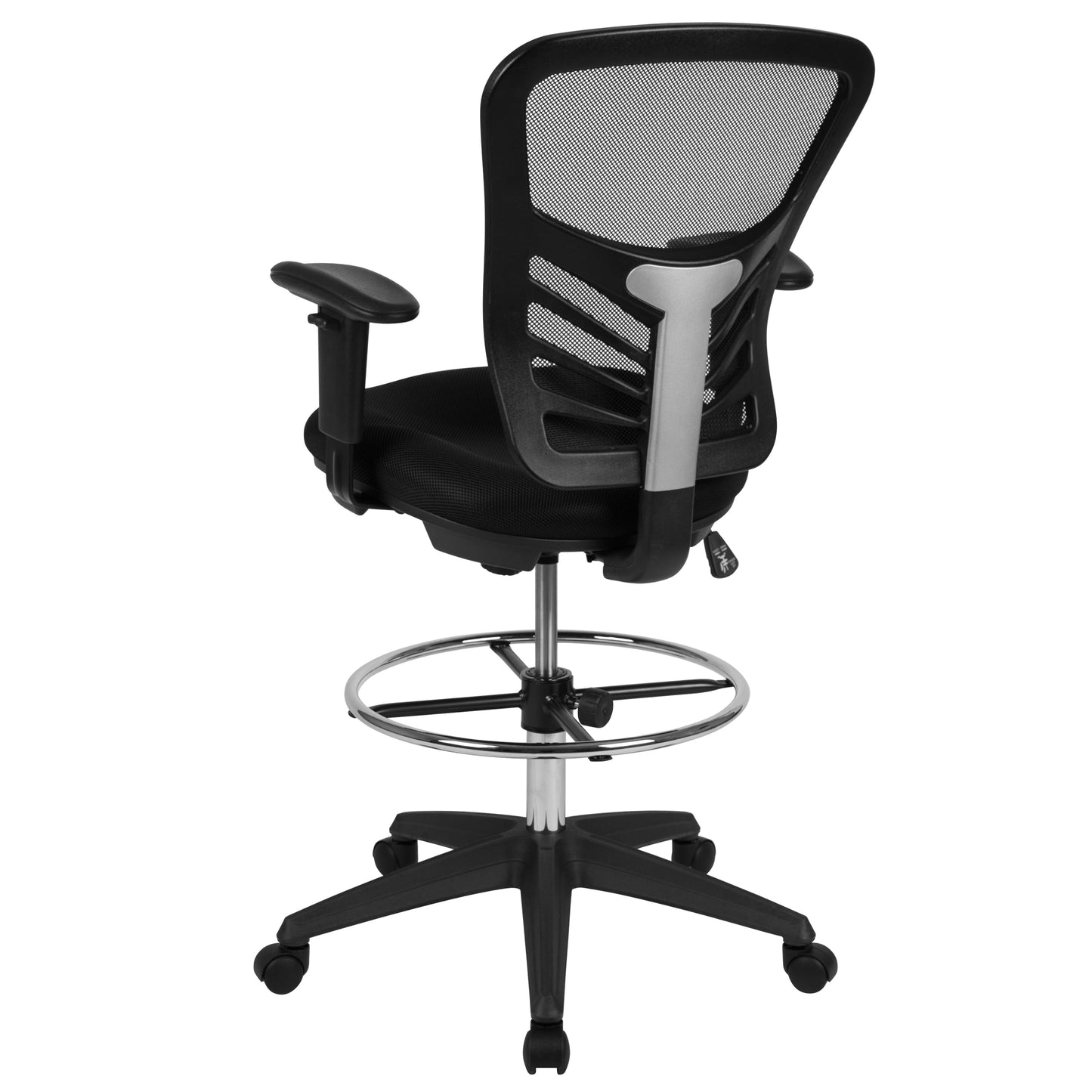 Black Draft Chair-Black Frame HL-0001-1CBLACK-GG