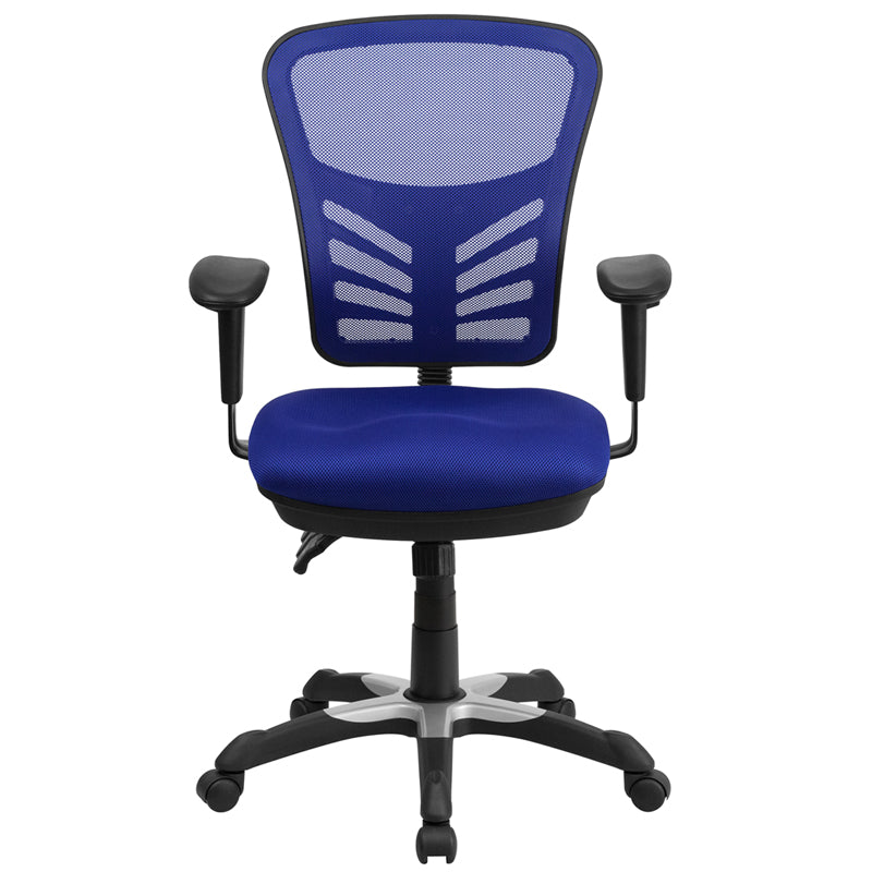 Blue Mid-Back Mesh Chair HL-0001-BL-GG