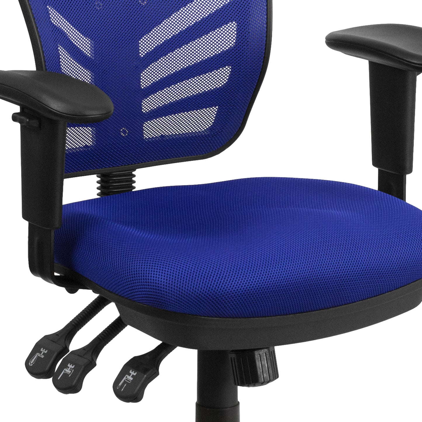 Blue Mid-Back Mesh Chair HL-0001-BL-GG