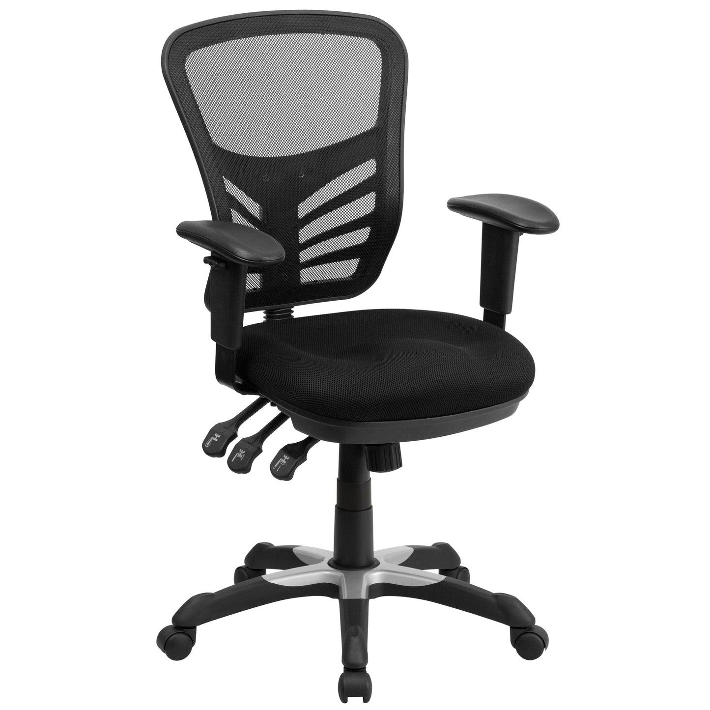 Black Mid-Back Mesh Chair HL-0001-GG