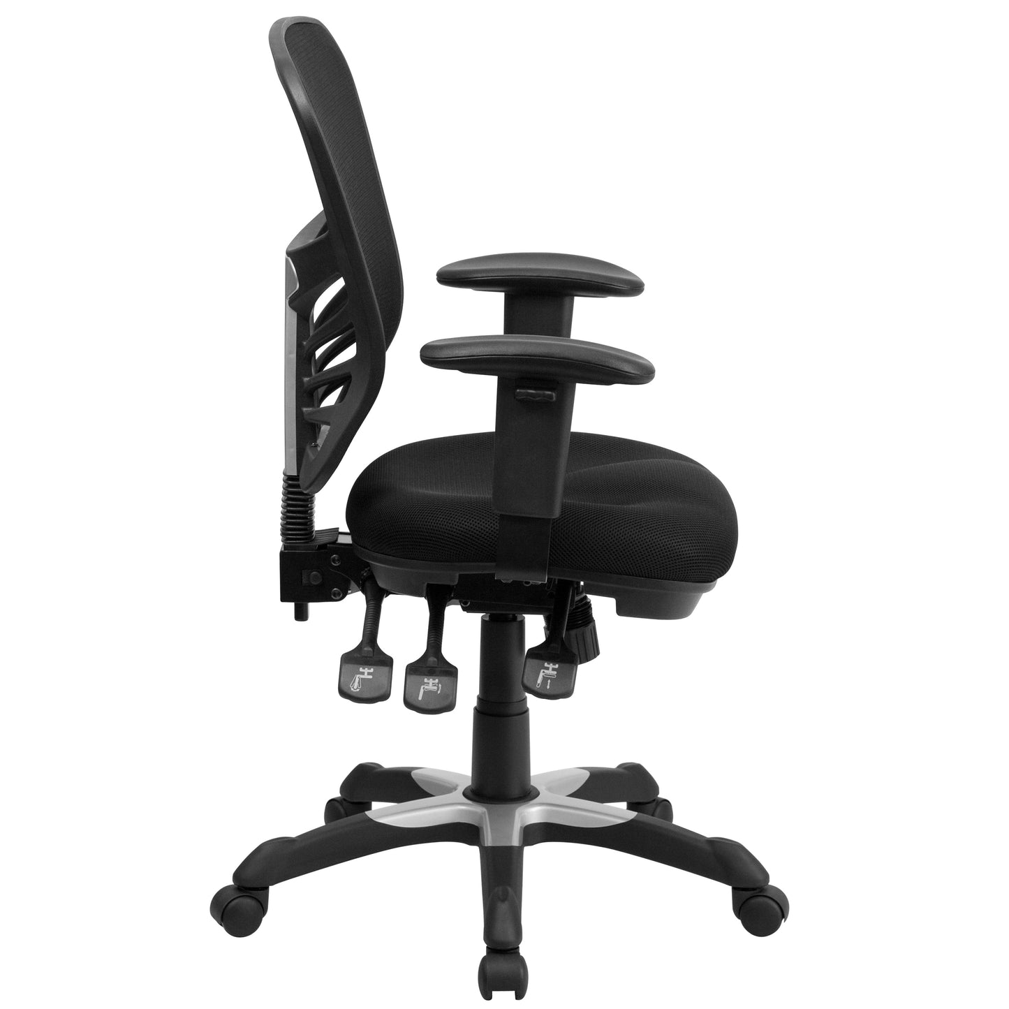 Black Mid-Back Mesh Chair HL-0001-GG