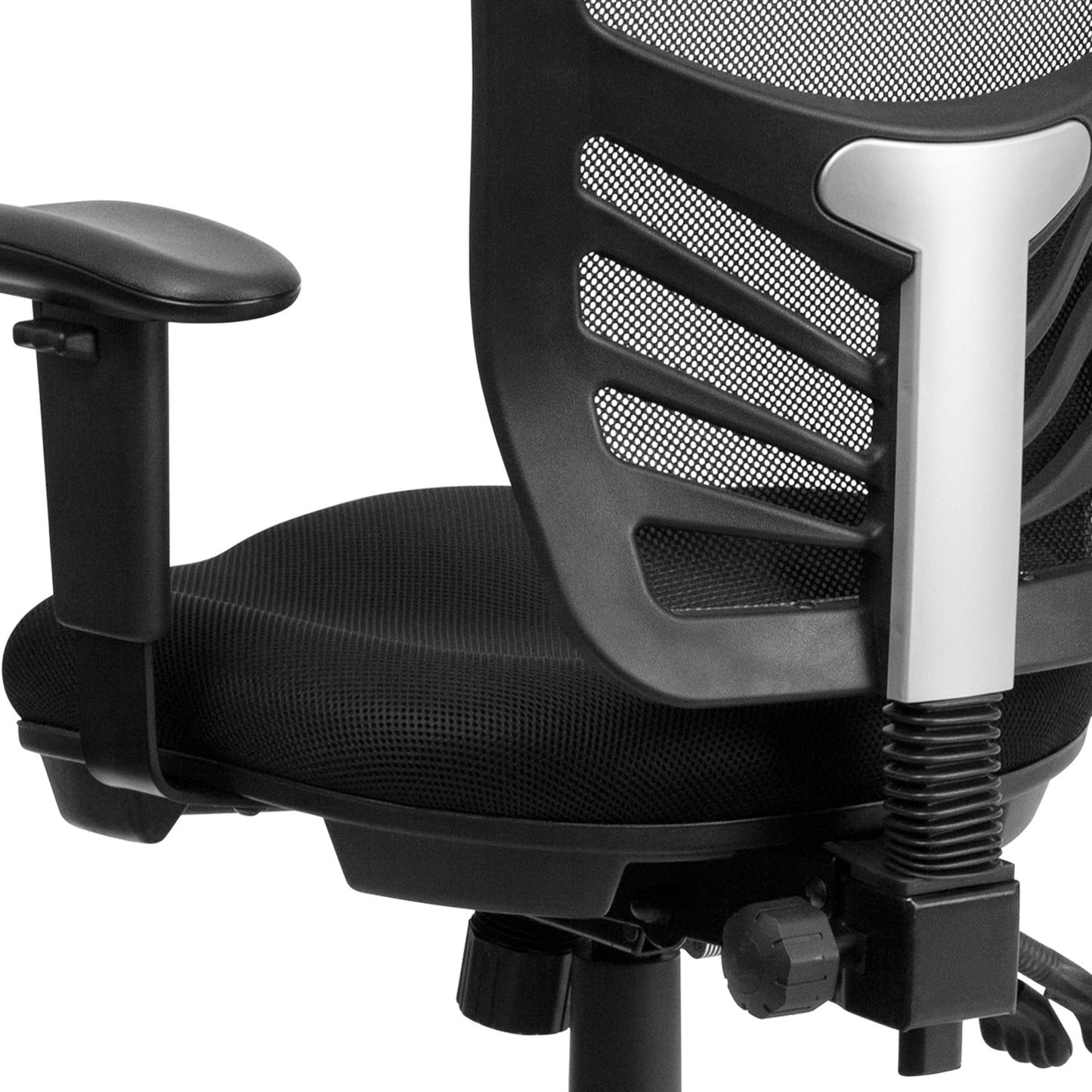 Black Mid-Back Mesh Chair HL-0001-GG