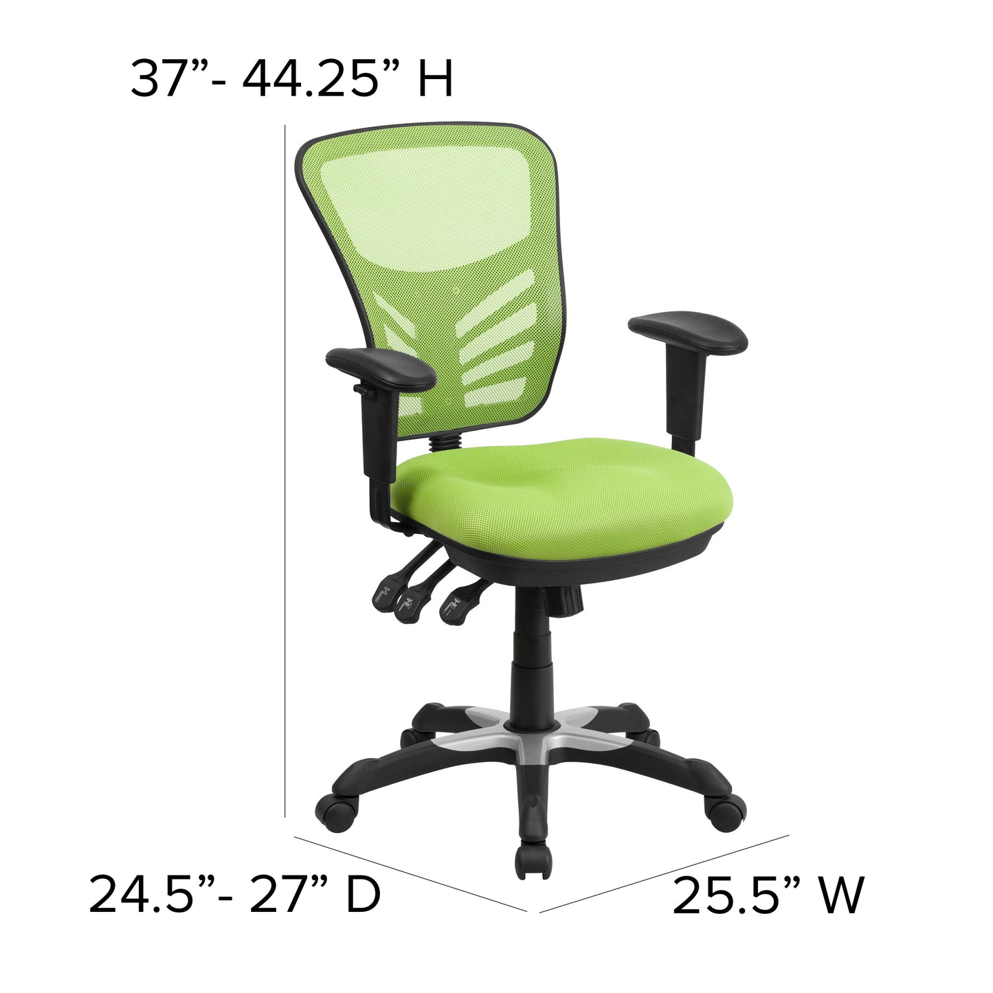 Green Mid-Back Mesh Chair HL-0001-GN-GG