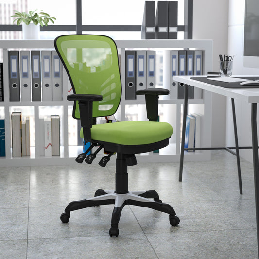 Green Mid-Back Mesh Chair HL-0001-GN-GG