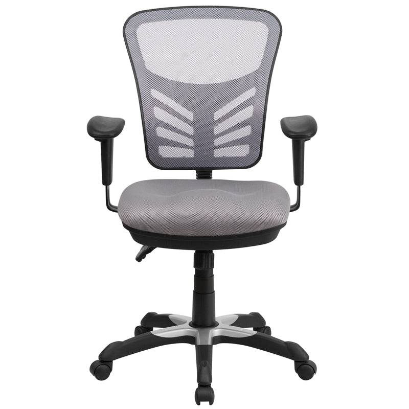 Gray Mid-Back Mesh Chair HL-0001-GY-GG