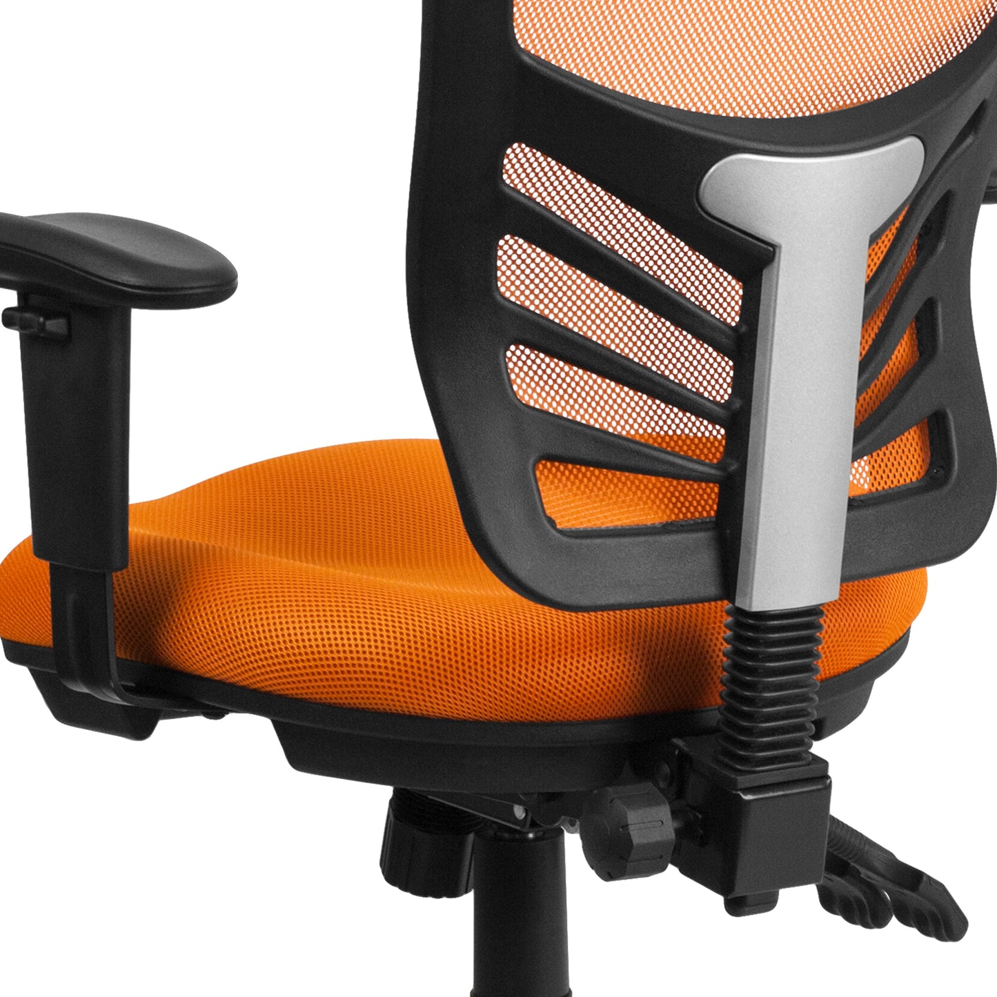 Orange Mid-Back Mesh Chair HL-0001-OR-GG