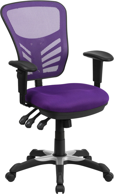 Purple Mid-Back Mesh Chair HL-0001-PUR-GG