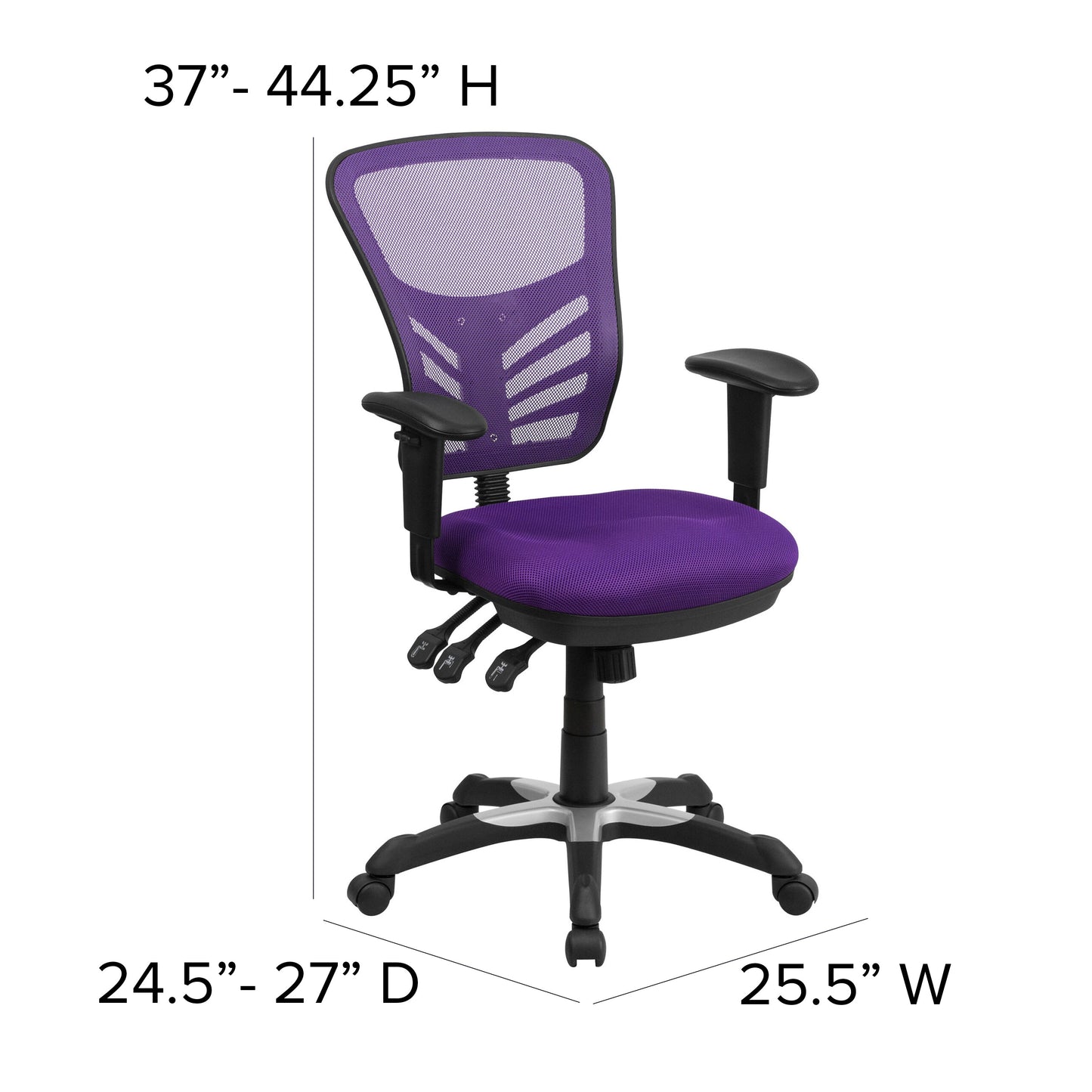 Purple Mid-Back Mesh Chair HL-0001-PUR-GG