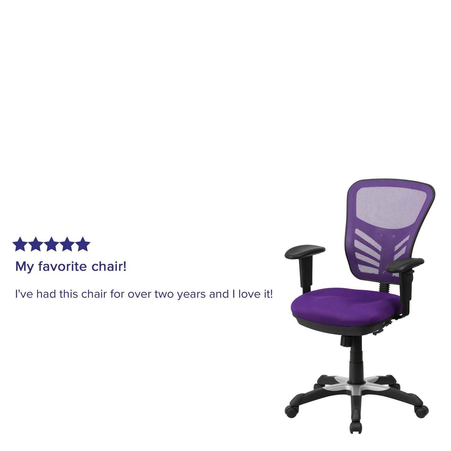 Purple Mid-Back Mesh Chair HL-0001-PUR-GG