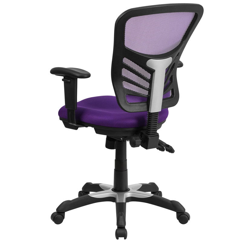 Purple Mid-Back Mesh Chair HL-0001-PUR-GG