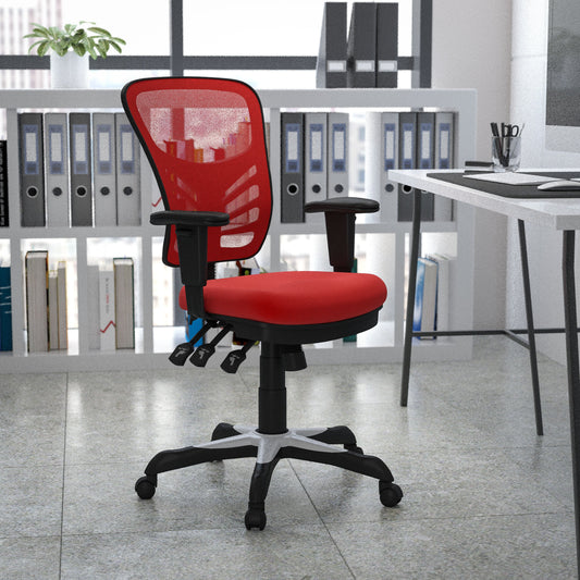 Red Mid-Back Mesh Chair HL-0001-RED-GG