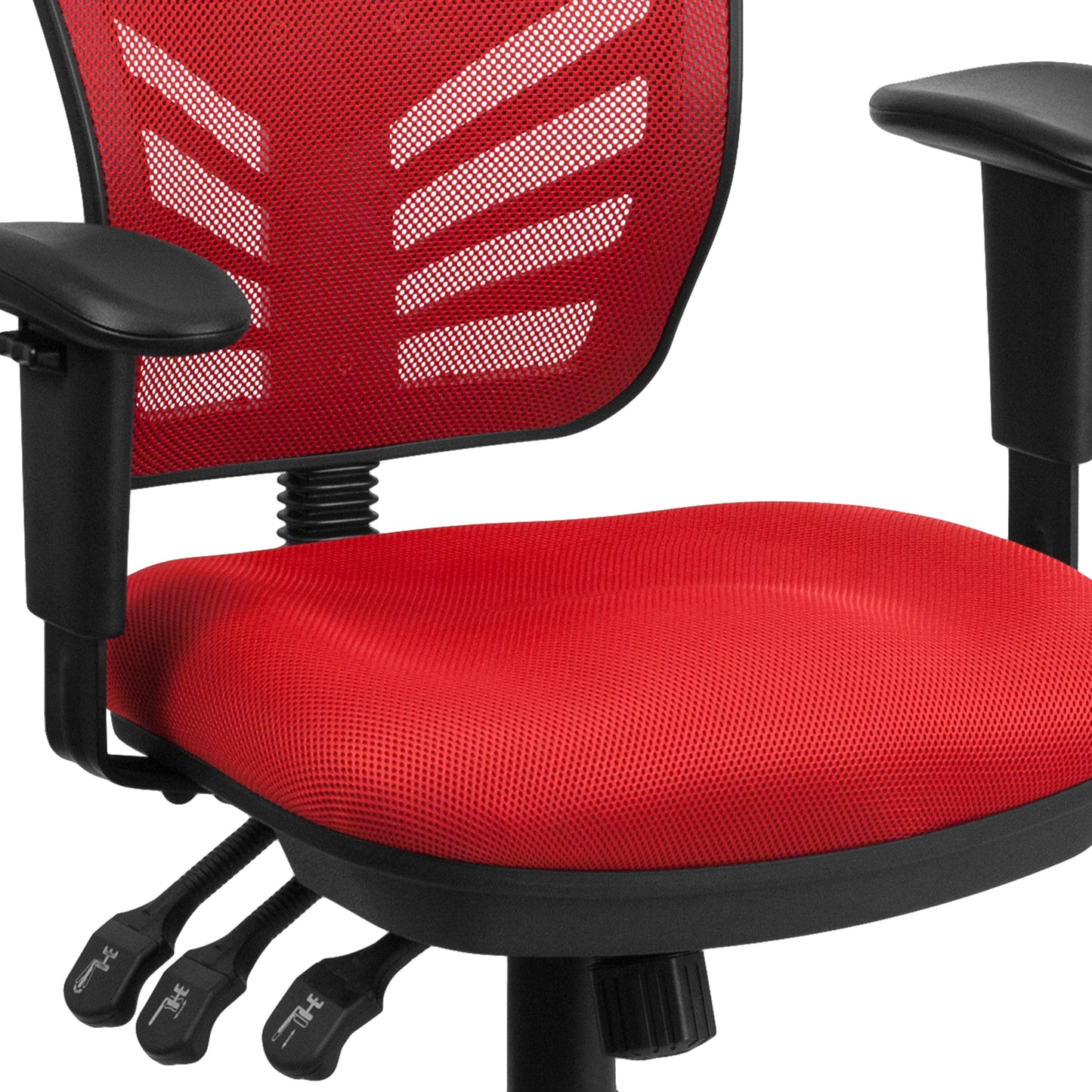 Red Mid-Back Mesh Chair HL-0001-RED-GG