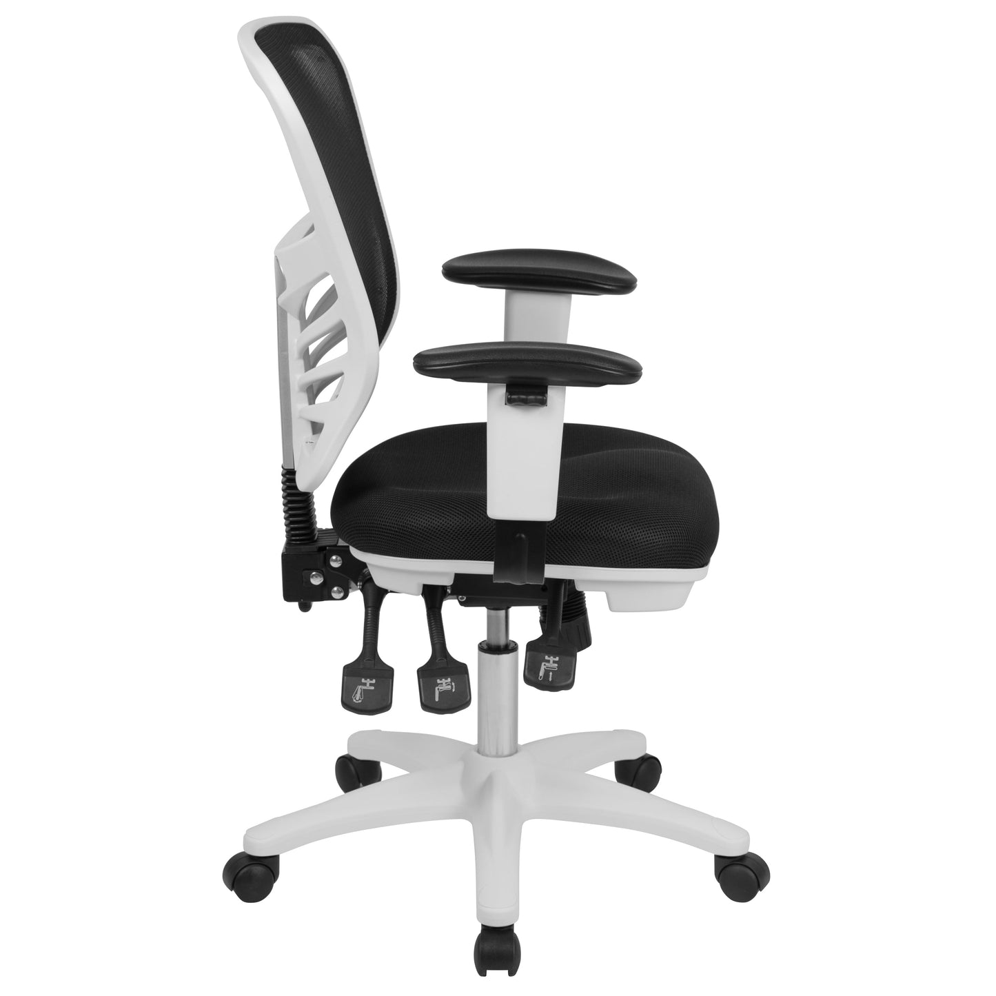 Black/White Mesh Office Chair HL-0001-WH-BK-GG