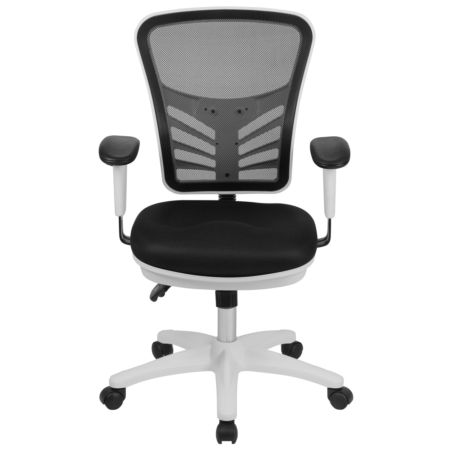 Black/White Mesh Office Chair HL-0001-WH-BK-GG