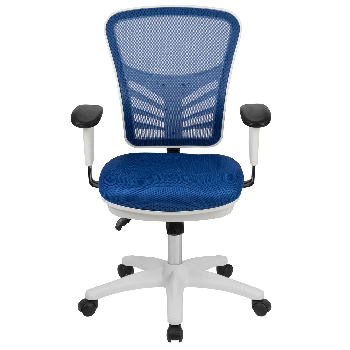 Blue/White Mesh Office Chair HL-0001-WH-BLUE-GG