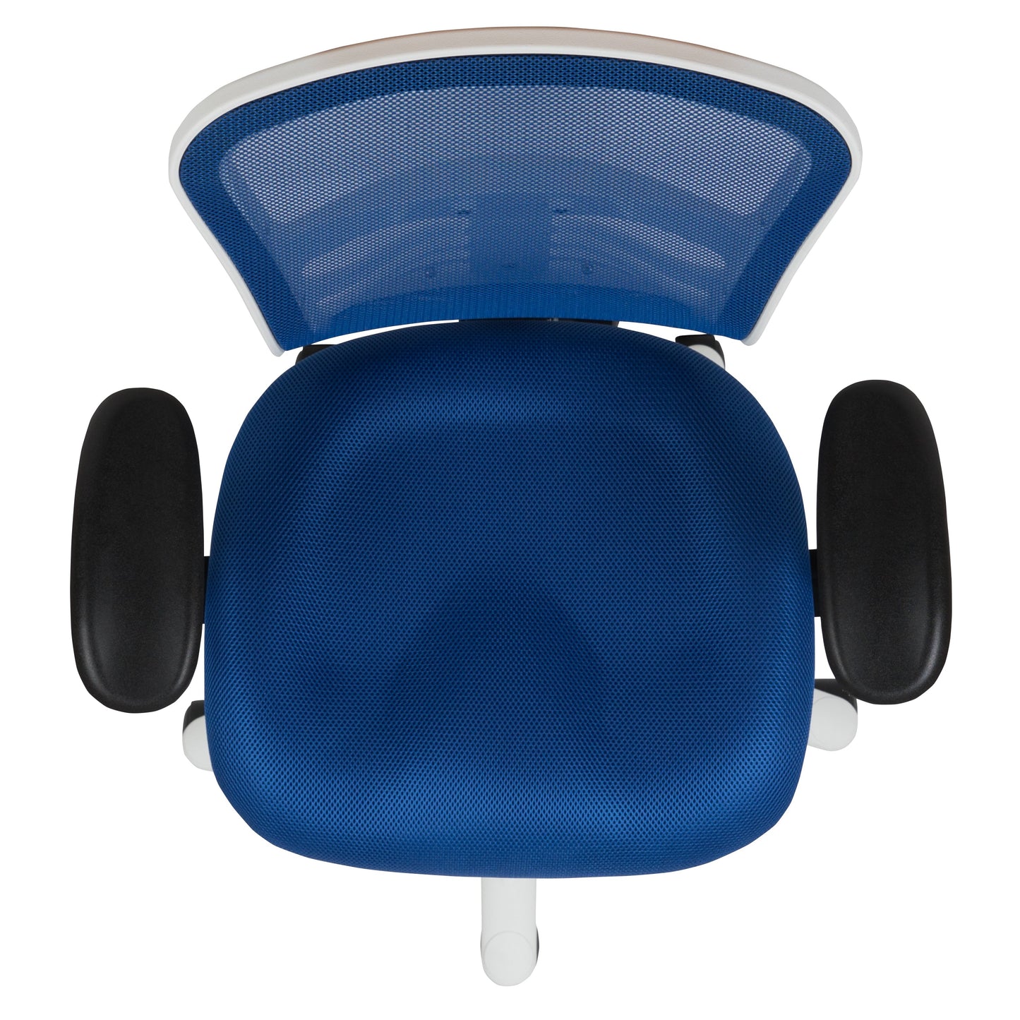 Blue/White Mesh Office Chair HL-0001-WH-BLUE-GG