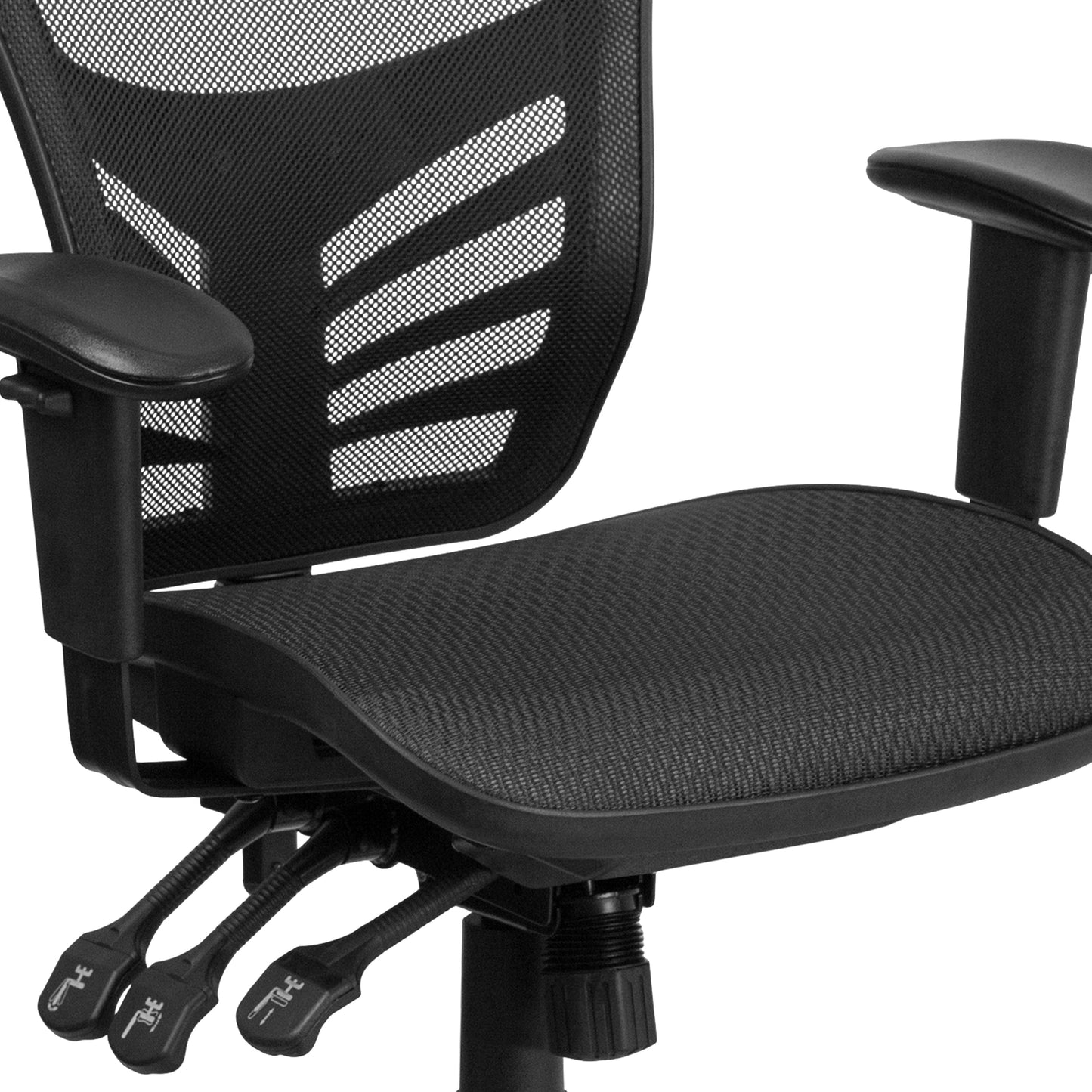 Black Mid-Back Mesh Chair HL-0001T-GG