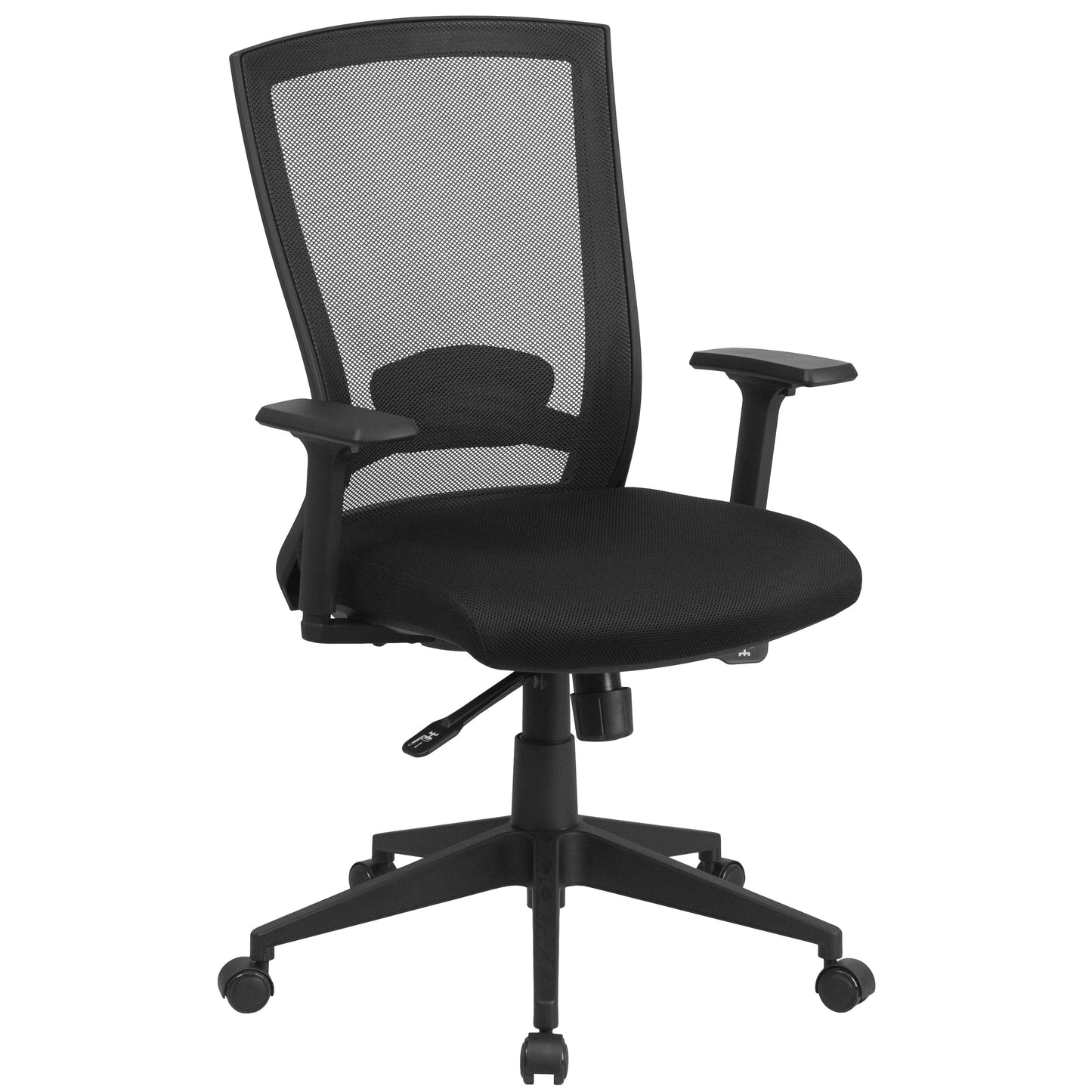 Black Mid-Back Mesh Chair HL-0004K-GG