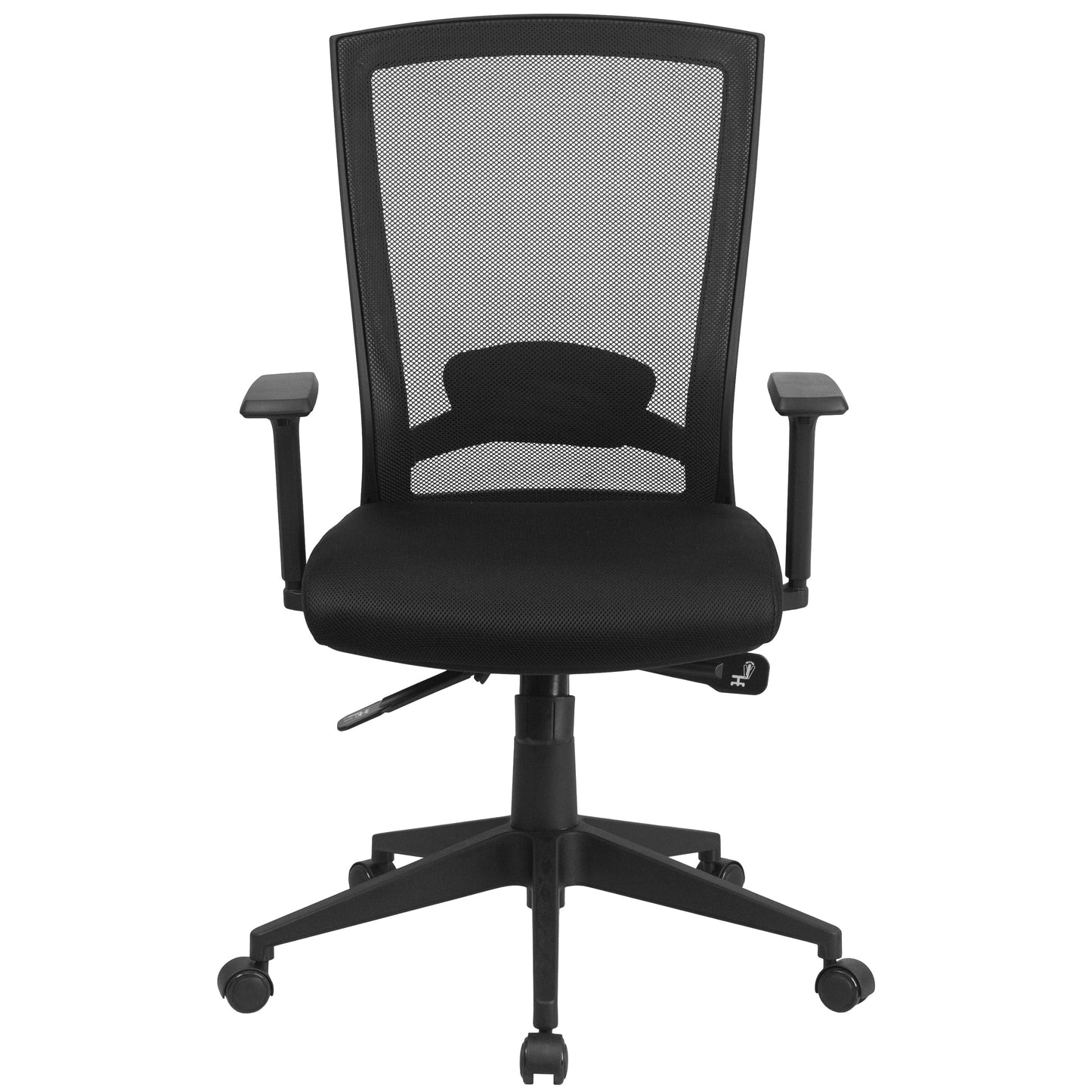 Black Mid-Back Mesh Chair HL-0004K-GG