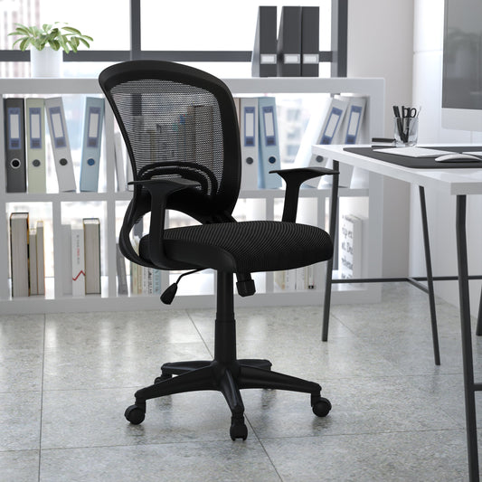 Black Mid-Back Task Chair HL-0007-GG