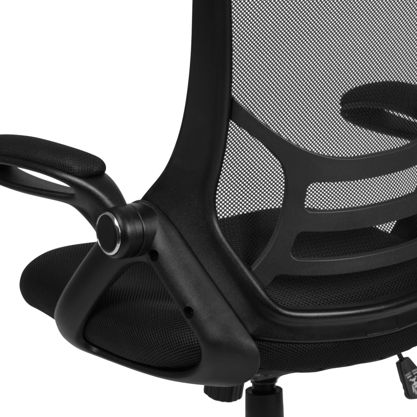 Black Mesh Office Chair HL-0016-1-BK-BK-GG