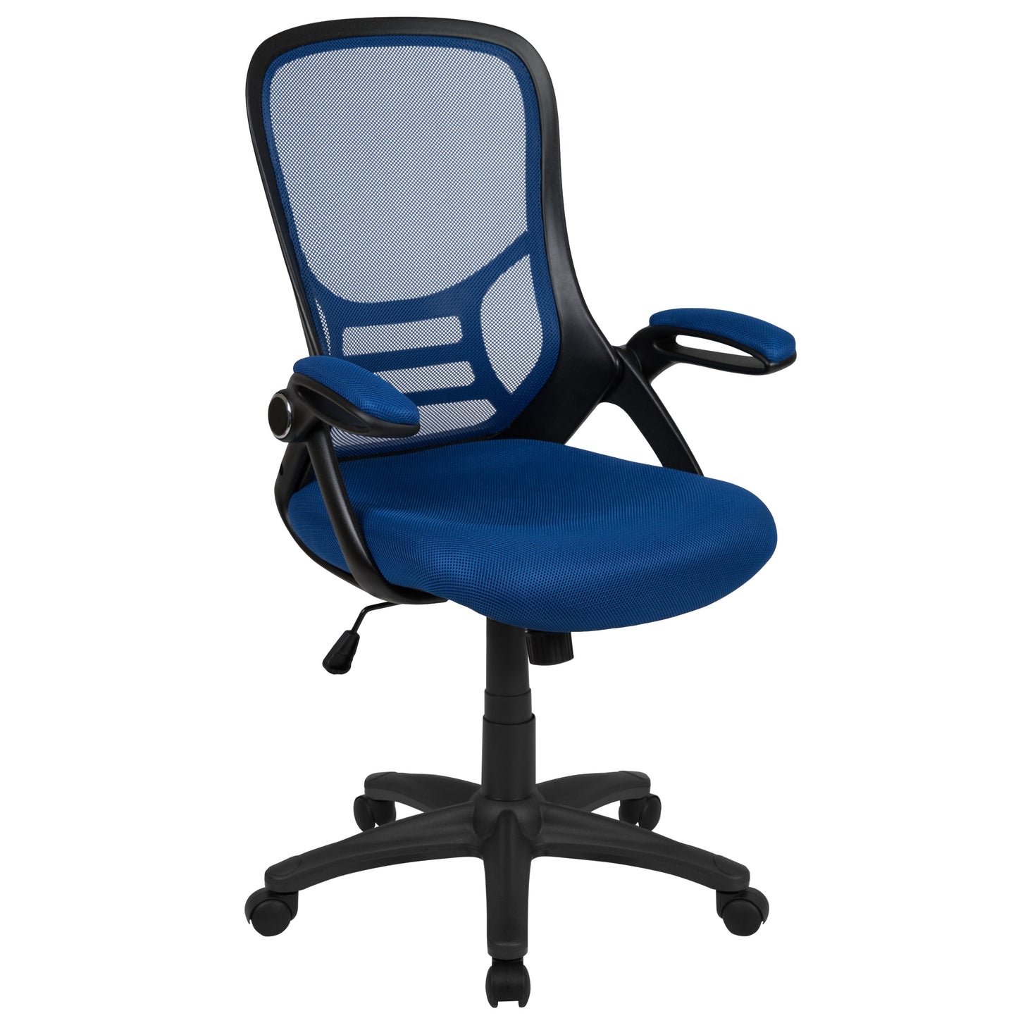 Blue Mesh Office Chair HL-0016-1-BK-BL-GG