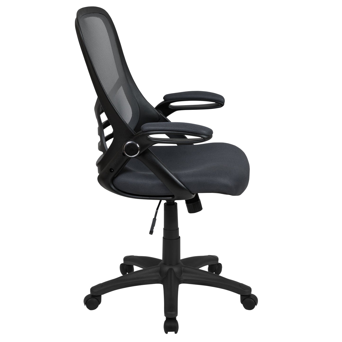 Dark Gray Mesh Office Chair HL-0016-1-BK-DKGY-GG