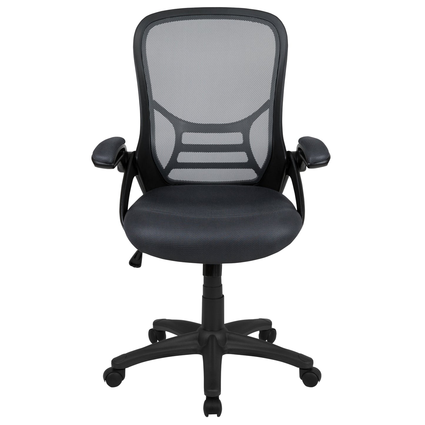 Dark Gray Mesh Office Chair HL-0016-1-BK-DKGY-GG