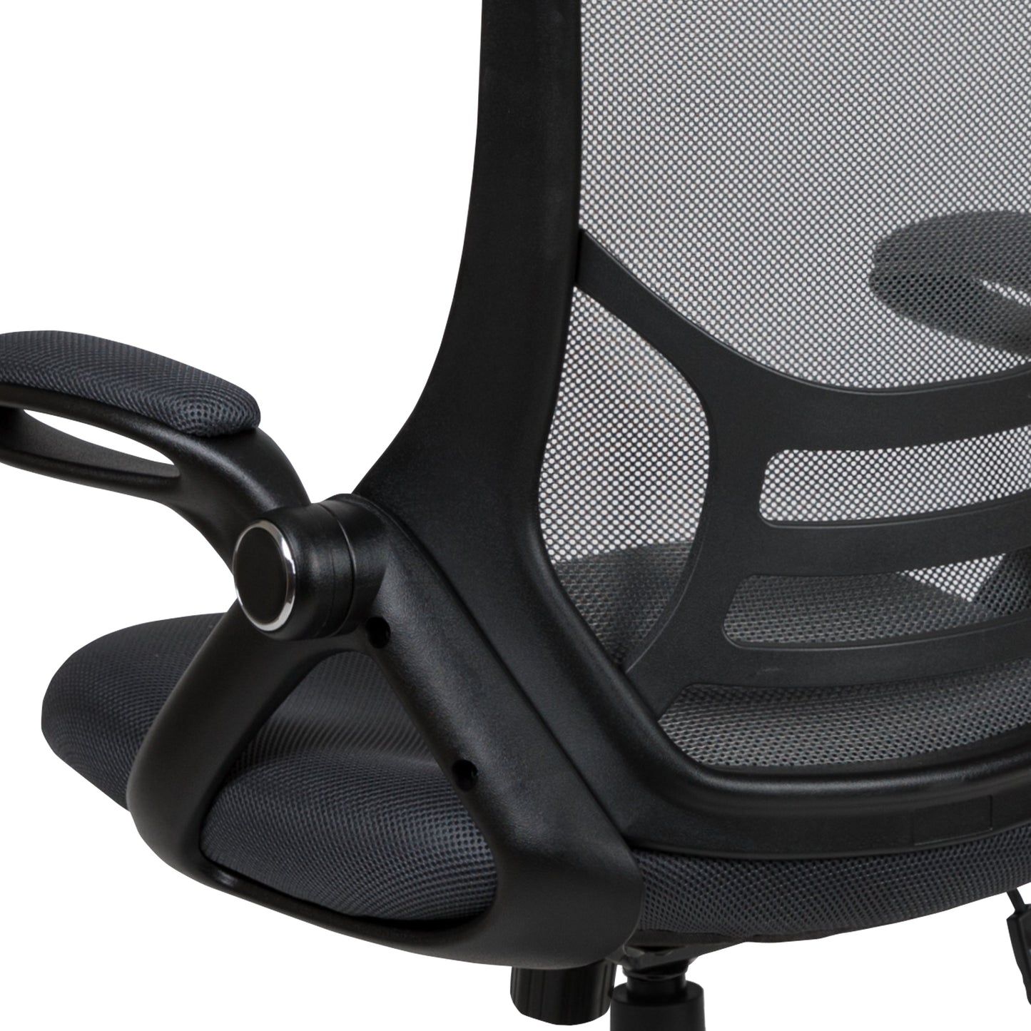 Dark Gray Mesh Office Chair HL-0016-1-BK-DKGY-GG