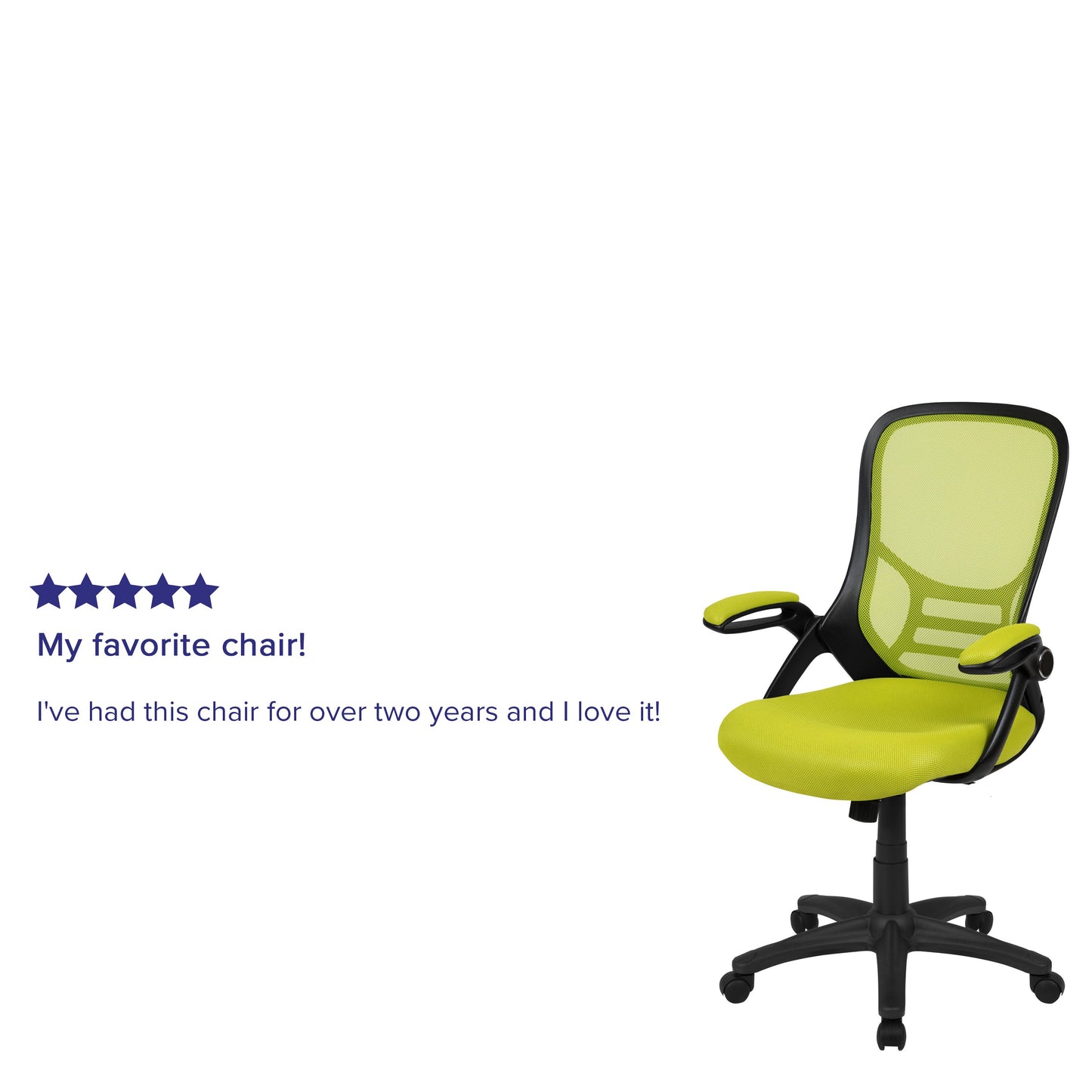 Green Mesh Office Chair HL-0016-1-BK-GN-GG