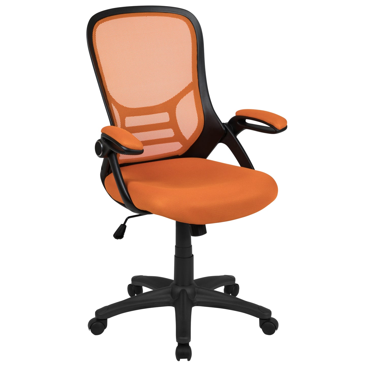 Orange Mesh Office Chair HL-0016-1-BK-OR-GG